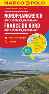Produktbild: MARCO POLO Regionalkarte Hauts-de-France, &Icirc;le-de-France 1:300.000