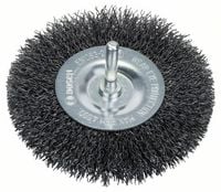 Produktbild: Bosch Accessories Scheibenb&uuml;rste, gewellt, 100 mm, 0,3 mm, 10 mm, 4500 U/min Schaft-&Oslash; 6 mm 1609200273 1 St.