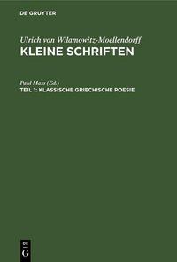 Produktbild: Klassische griechische Poesie