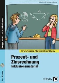 Produktbild: Prozent- und Zinsrechnung - Inklusionsmaterial