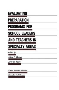 Produktbild: Evaluating Preparation Programs for School Leaders and Teachers in Specialty Areas