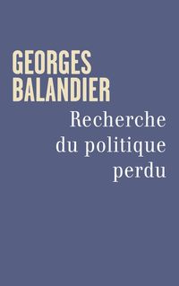 Produktbild: Recherche du politique perdu