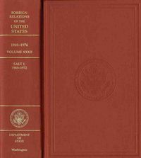 Produktbild: Foreign Relations of the United States, 1969-1976, Volume XXXII, Salt I, 1969-1972