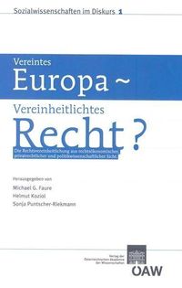 Produktbild: Vereintes Europa - Vereinheitlichtes Recht?
