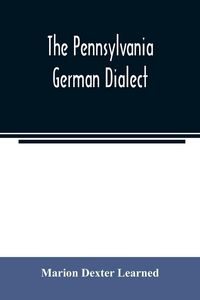 Produktbild: The Pennsylvania German dialect