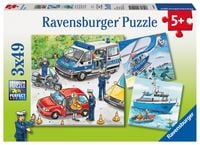 Produktbild: Puzzle Ravensburger Polizeieinsatz 3 X 49 Teile