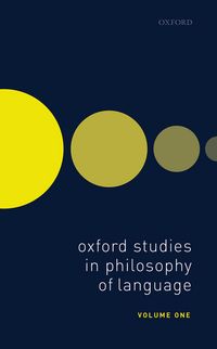 Produktbild: Oxford Studies in Philosophy of Language Volume 1