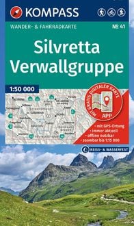 Produktbild: KOMPASS Wanderkarte 41 Silvretta, Verwallgruppe 1:50.000
