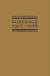 Produktbild: Vortr&auml;ge der Bibliothek Warburg