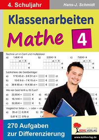 Produktbild: Klassenarbeiten individuell selbst zusammenstellen / 4. Schuljahr