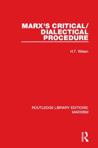 Produktbild: Marx's Critical/Dialectical Procedure (RLE Marxism)