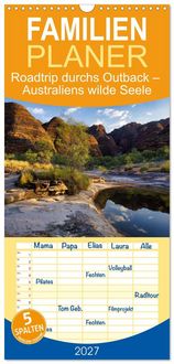 Produktbild: Familienplaner 2027 - Roadtrip durchs Outback &ndash; Australiens wilde Seele mit 5 Spalten (Wandkalender, 21 x 45 cm) CALVENDO