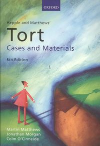 Produktbild: Hepple and Matthews' Tort: Cases and Materials