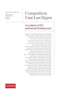 Produktbild: Competition Case Law Digest - A synthesis of EU and national leading cases