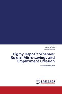 Produktbild: Pigmy Deposit Schemes: Role in Micro-savings and Employment Creation