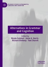 Produktbild: Alternatives in Grammar and Cognition