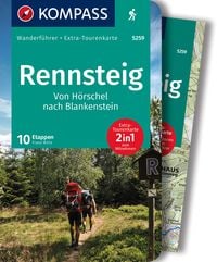 KOMPASS Wanderführer Rennsteig, 10 Etappen Franz Wille