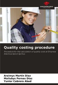 Produktbild: Quality costing procedure