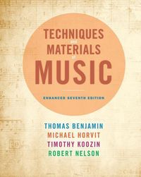 Produktbild: Benjamin, T: Techniques and Materials of Music