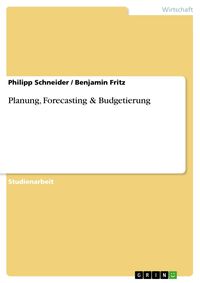 Produktbild: Planung, Forecasting & Budgetierung