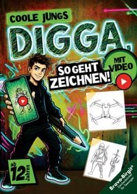 Produktbild: Digga, so geht Zeichnen lernen | Zeichenbuch f&uuml;r Teenager-Jungs ab 12 Jahren