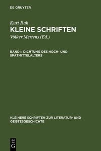 Produktbild: Dichtung des Hoch- und Sp&auml;tmittelalters