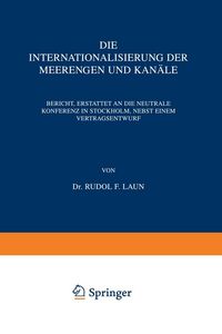 Produktbild: Die Internationalisierung der Meerengen und Kan&auml;le