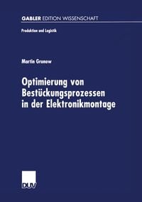 Produktbild: Optimierung von Best&uuml;ckungsprozessen in der Elektronikmontage