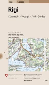 Produktbild: Swisstopo 1 : 25 000 Rigi