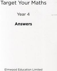 Produktbild: Target Your Maths Year 4 Answer Book
