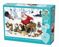 Produktbild: Weihnachtsmann mit Waldtieren 350 Teile