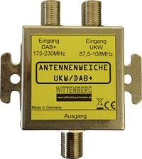 Produktbild: Wittenberg Antennen UKW & DAB+ Antennenweiche UKW, DAB+