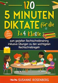 Produktbild: 120 - 5 Minuten Diktate f&uuml;r die 3 & 4 Klasse