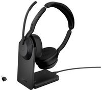 Produktbild: Jabra Evolve2 55 UC Stereo On Ear Headset Bluetooth&reg; Stereo Schwarz Noise Cancelling Mikrofon-Stummschaltung, Lautst&auml;rkeregelung Computer