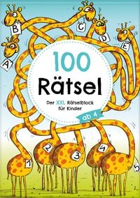 Produktbild: XXL-R&auml;tselblock f&uuml;r Kinder ab 4 Jahren: 100 R&auml;tsel f&uuml;r Freizeit und Urlaub in DI