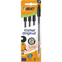Produktbild: BIC Kugelschreiber Cristal Original 0.4mm schwarz, 4er Set
