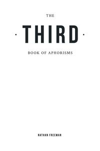 Produktbild: The Third Book of Aphorisms
