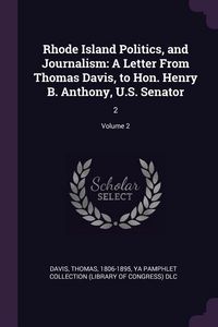 Produktbild: Rhode Island Politics, and Journalism