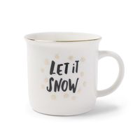 Bild vom Artikel Emaille Tasse "Let it snow" vom Autor 