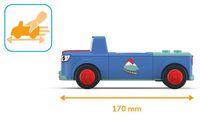 Produktbild: SIKU 0103 - Toddys, Mio Mounty, Spielzeugauto mit R&uuml;ckziehmotor und Spielfigur, blau/t&uuml;rkis
