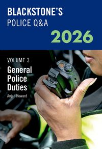 Produktbild: Blackstone's Police Q&A Volume 3: General Police Duties 2026