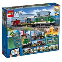LEGO City 60198 Güterzug, Set mit Motor, Spielzeug Zug mit Fernbedienung