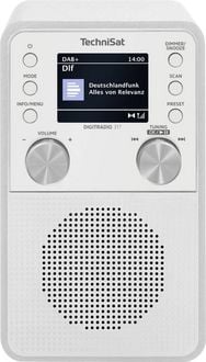 Produktbild: TechniSat DIGITRADIO 317 Tischradio DAB+, FM UKW, DAB+, Bluetooth&reg;, AUX Weckfunktion Wei&szlig;