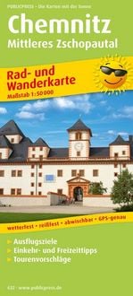 Produktbild: Publicpress Rad- und Wanderkarte Chemnitz, Mittleres Zschopautal 1:50.000