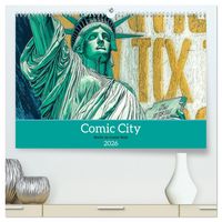 Produktbild: Comic City (hochwertiger Premium Wandkalender 2026 DIN A2 quer), Kunstdruck in Hochglanz