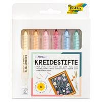 Produktbild: FOLIA&reg; Kreidestifte, 6 St&uuml;ck pastell