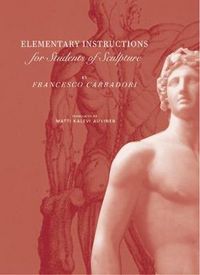Produktbild: Elementary Instructions for Students of Sculpture