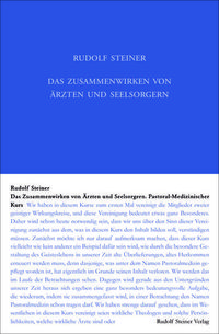 Bild vom Artikel Das Zusammenwirken von Ärzten und Seelsorgern vom Autor Rudolf Steiner