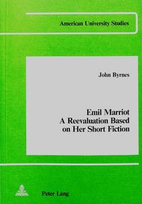 Produktbild: Emil Marriot- A Reevaluation Based on her Short Fiction