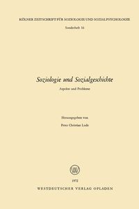 Produktbild: Soziologie und Sozialgeschichte
